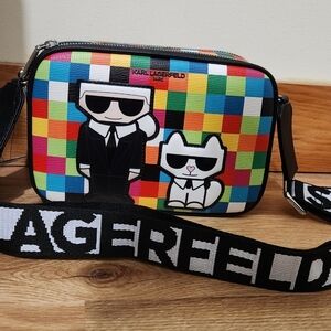 Karl Lagerfeld Colorblock Camera Crossbody Bag NWT